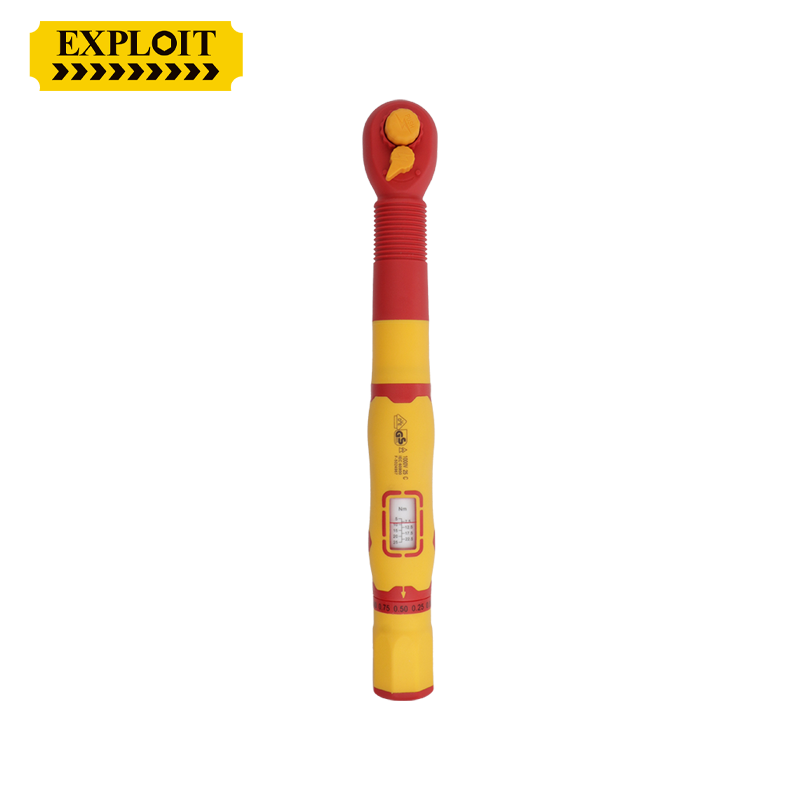 开拓绝缘扭力扳手VDE认证1000V耐高压可视窗力矩扳手电工维修工具