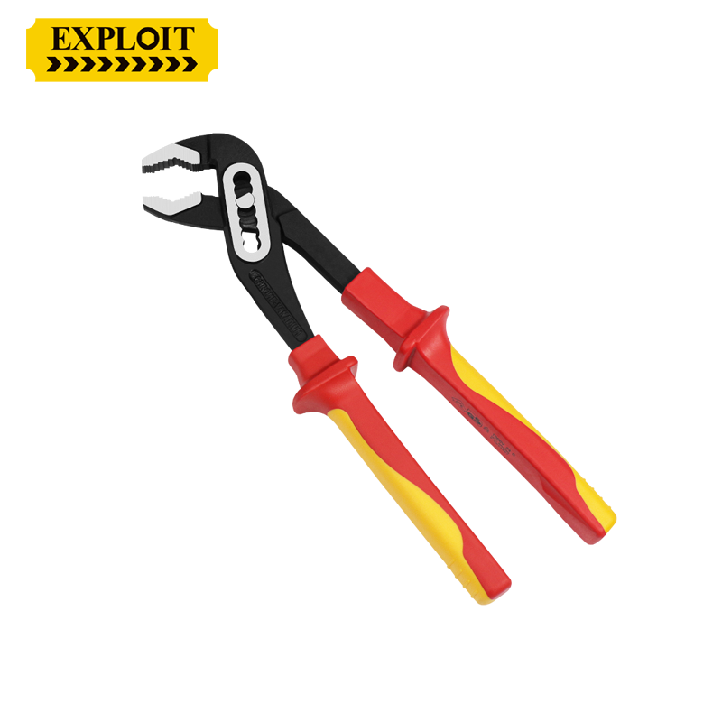 开拓绝缘多功能水泵钳VDE认证1000V耐高压可调电工专用开口管子钳